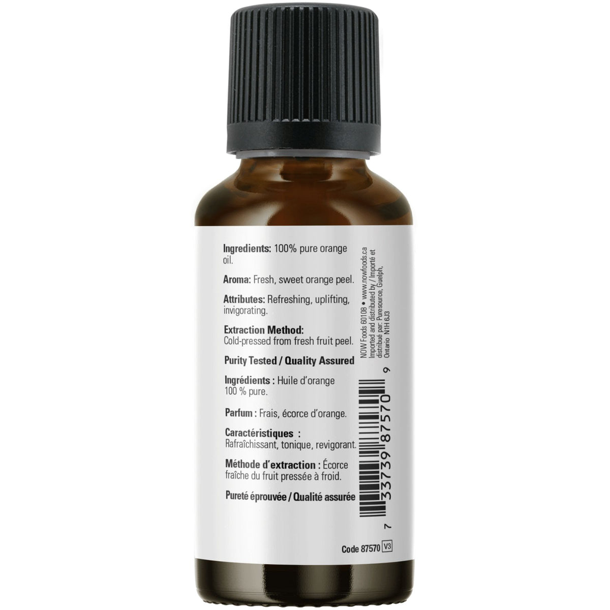 NOW 100% Pure Orange Essential Oil 30mL