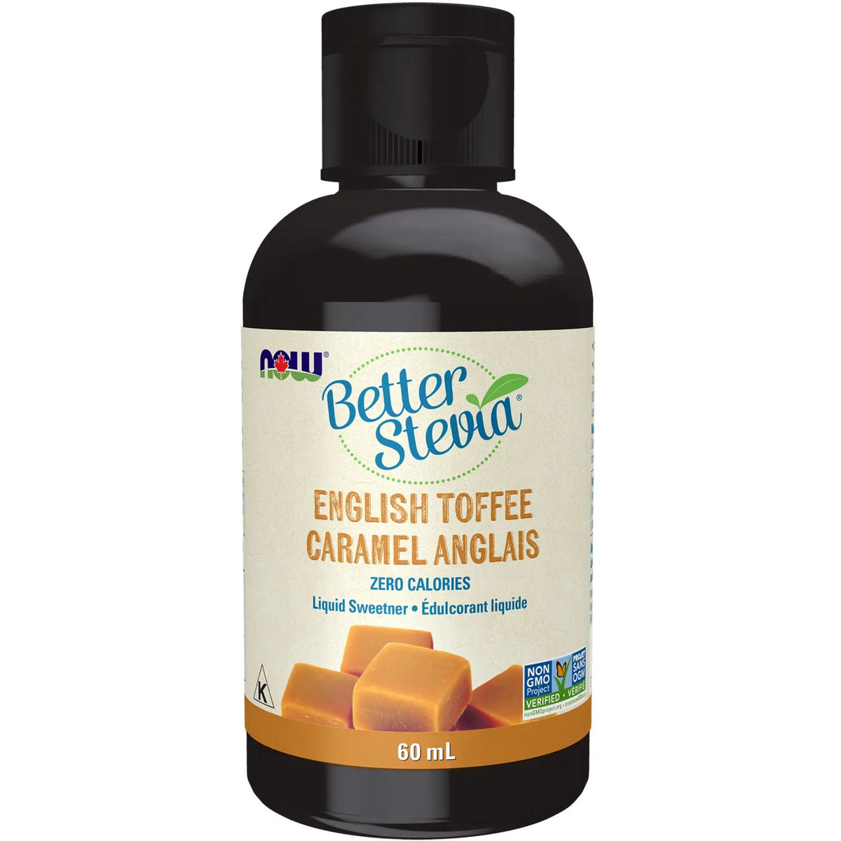 NOW BetterStevia English Toffee Liquid Sweetener 60mL
