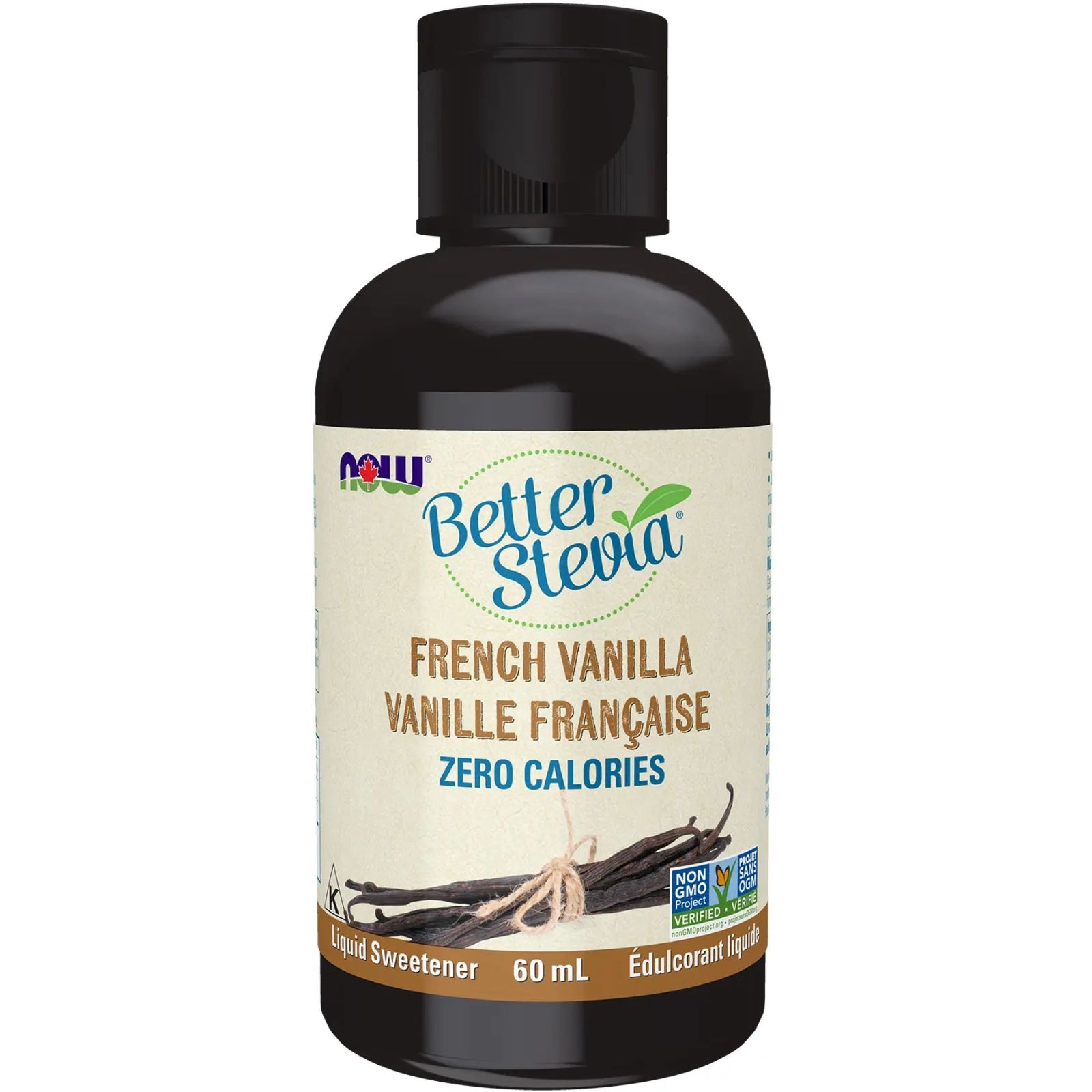 NOW BetterStevia French Vanilla Liquid Sweetener 60mL