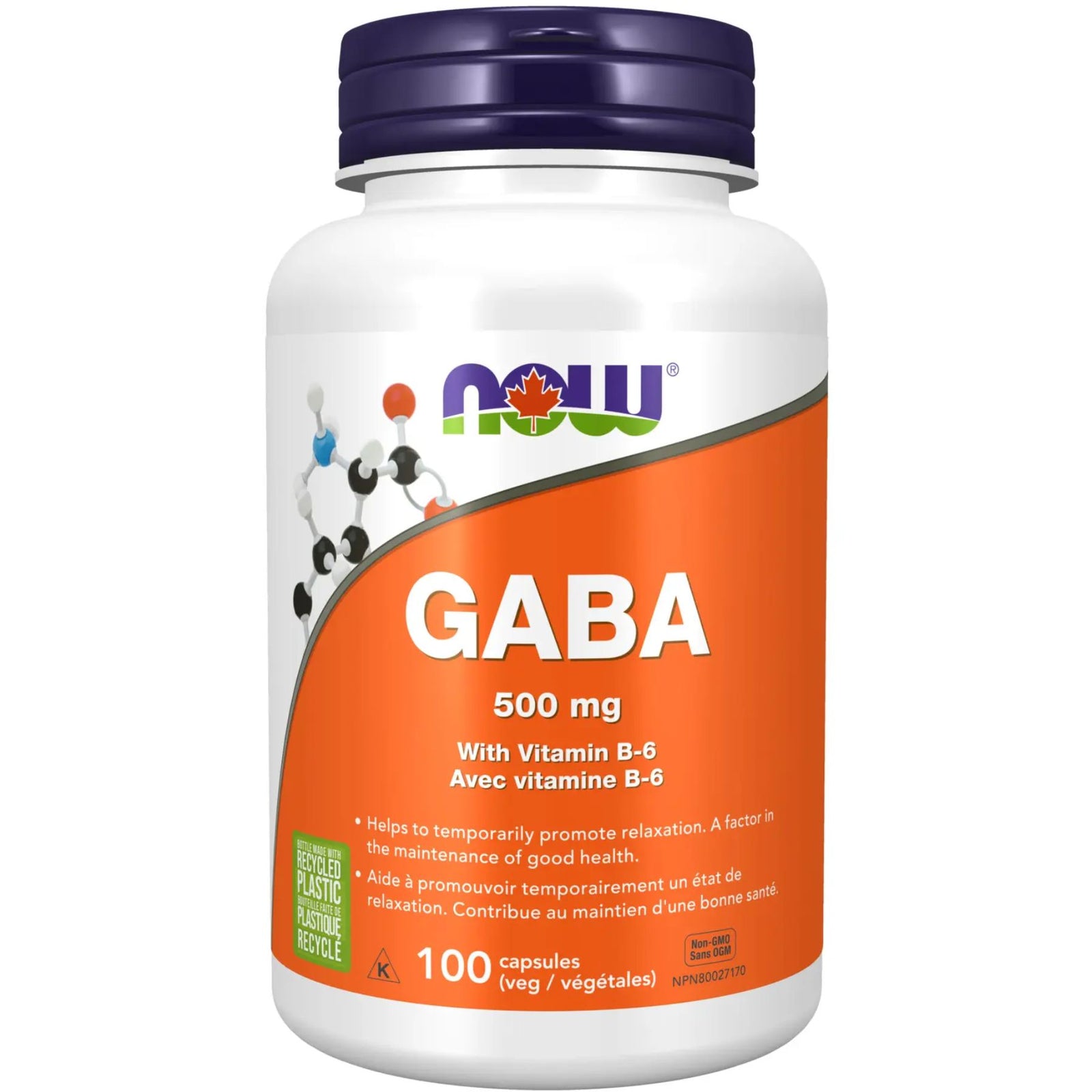 NOW GABA 500mg Capsules 100s