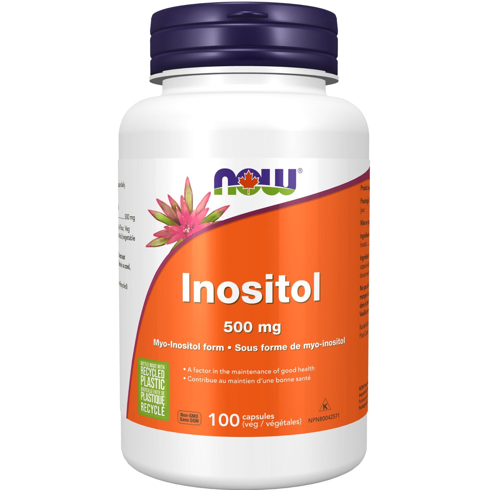 NOW Inositol 500mg Capsules 100s