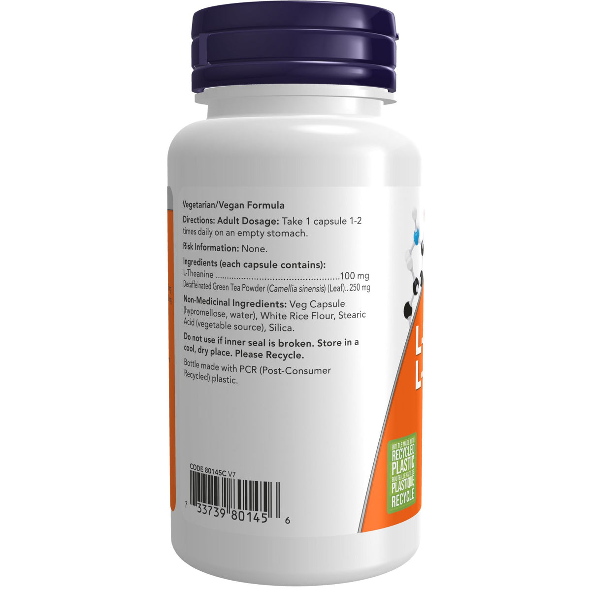 NOW L-Theanine 100mg Capsules 90s