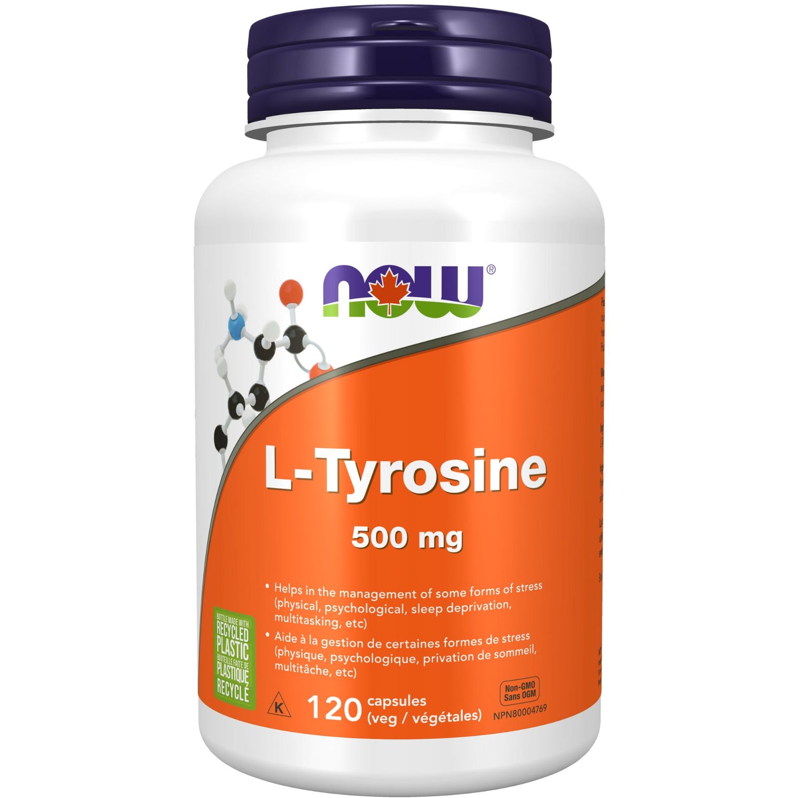 NOW L-Tyrosine 500mg Capsules 120s