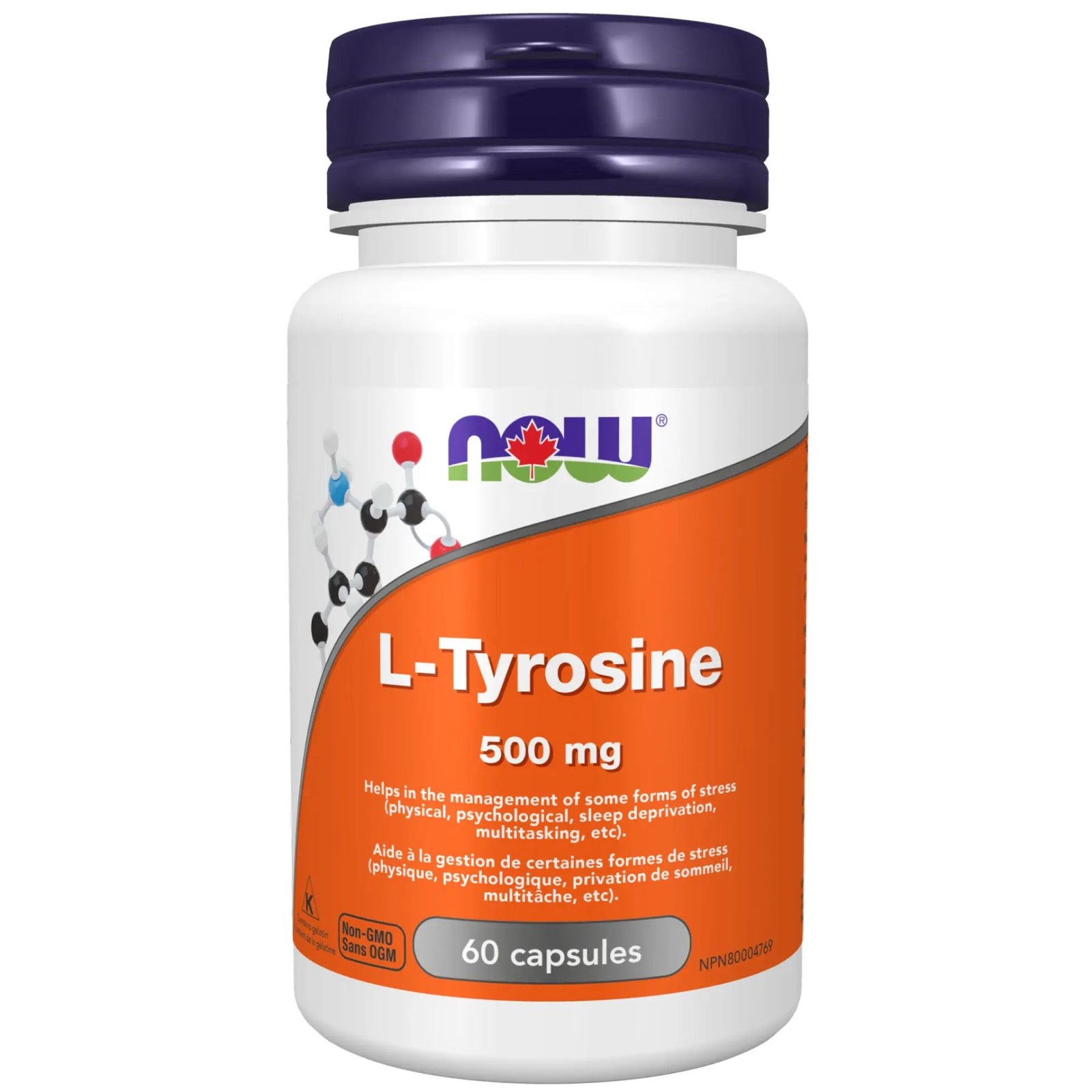 NOW L-Tyrosine 500mg Capsules 60s