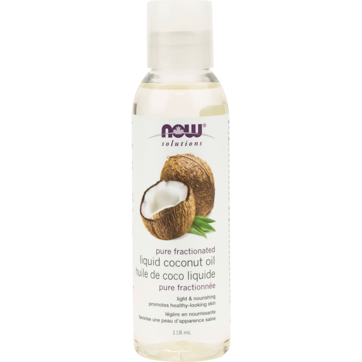 NOW Fractionated Liquid Coconut Oil 118mL