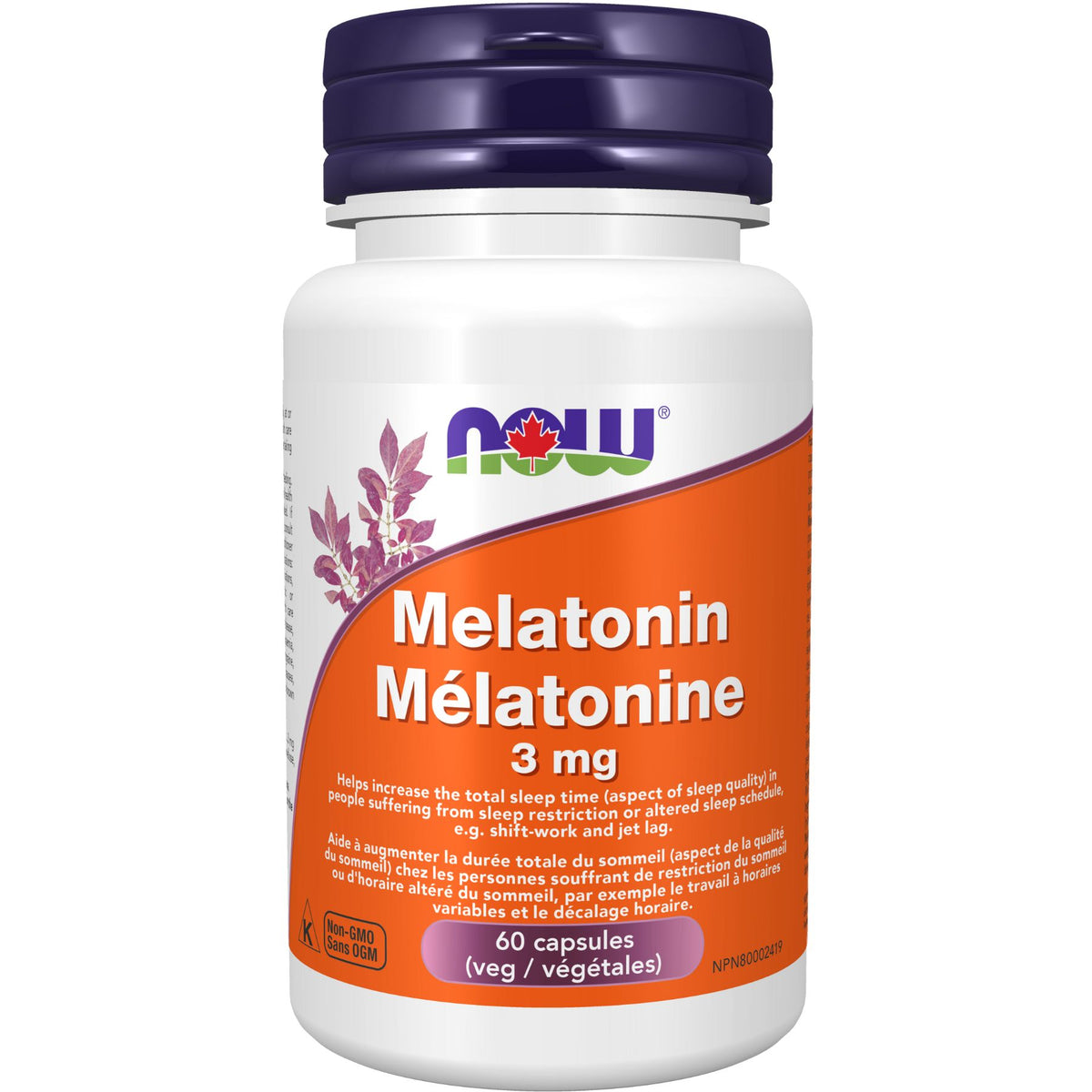 NOW Melatonin 3mg Capsules 60s