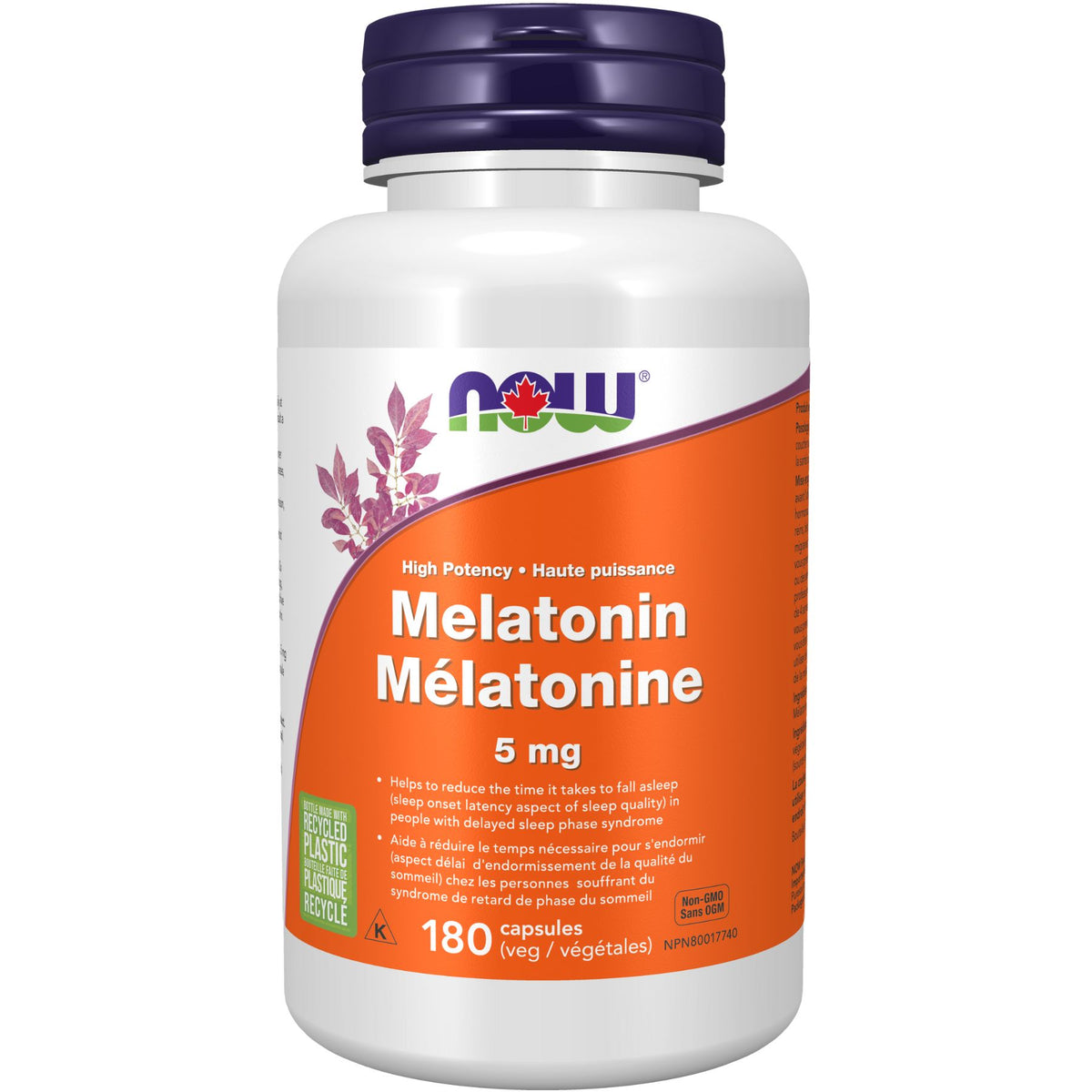 NOW Melatonin 5mg Capsules 180s