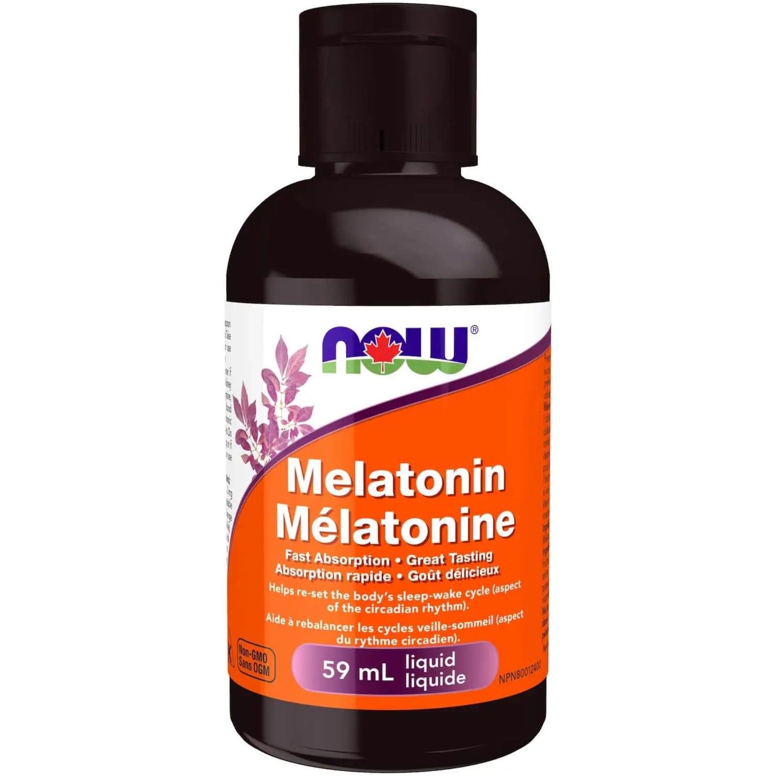 NOW Melatonin Liquid Vanilla Citrus 59mL