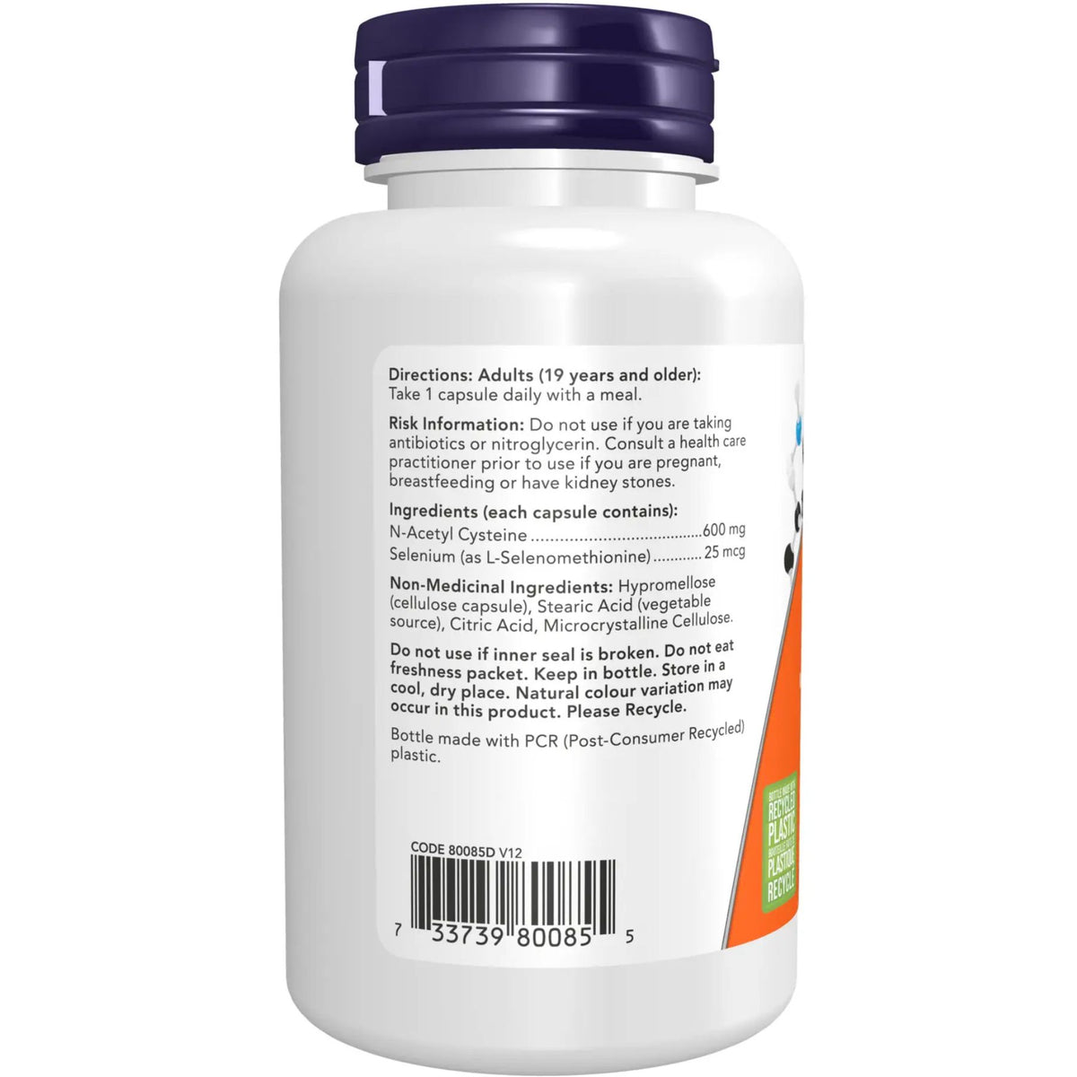 NOW NAC 600mg Capsules 100s