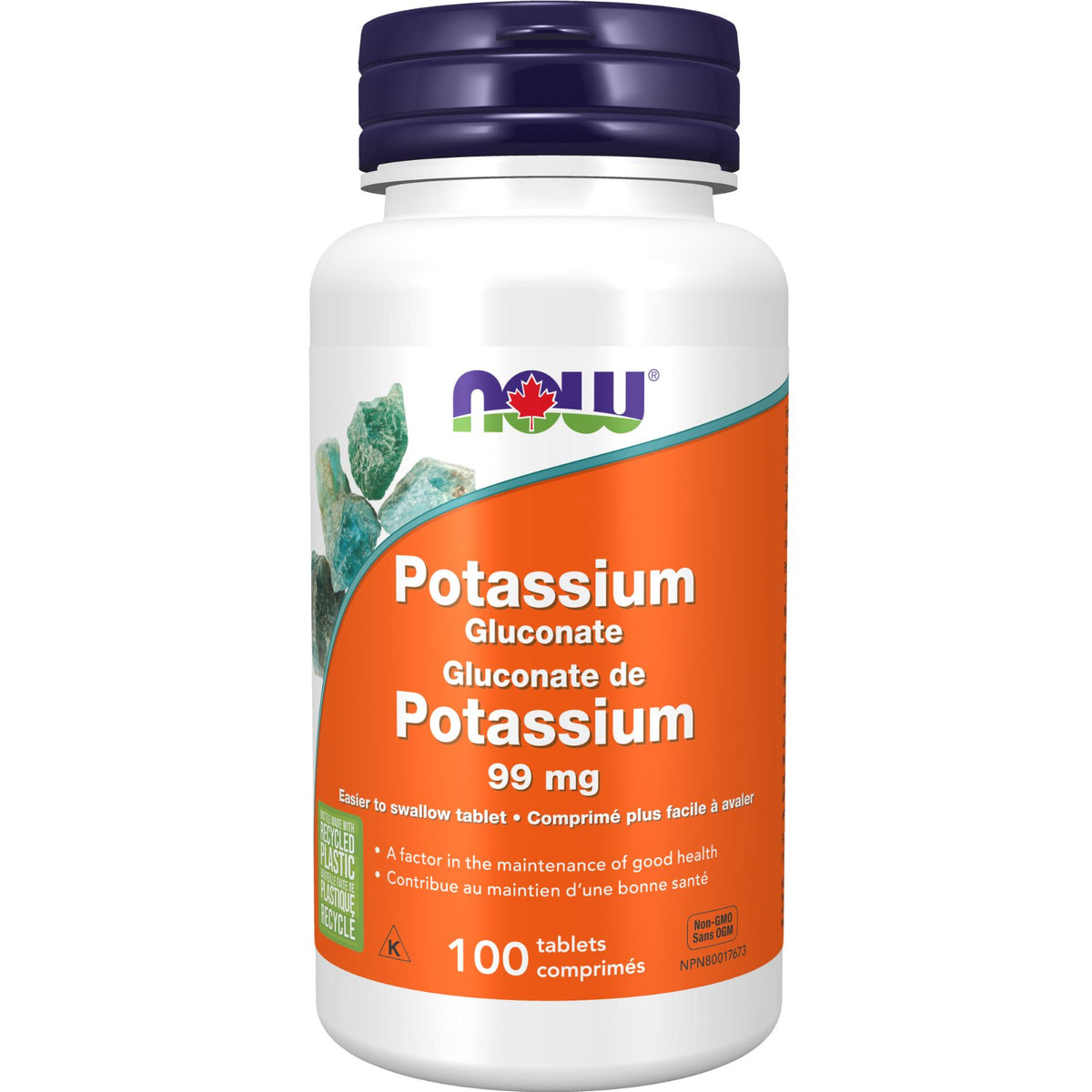 NOW Potassium Gluconate 99mg Tablets 100s