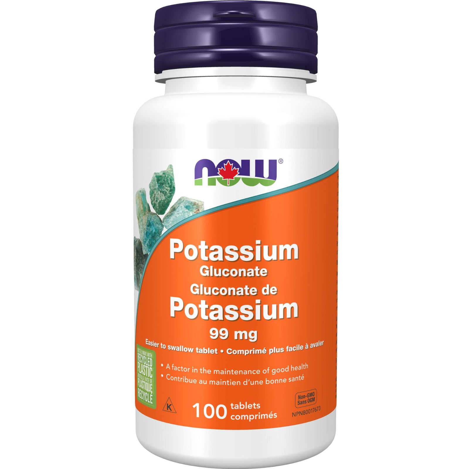 NOW Potassium Gluconate 99mg Tablets 100s