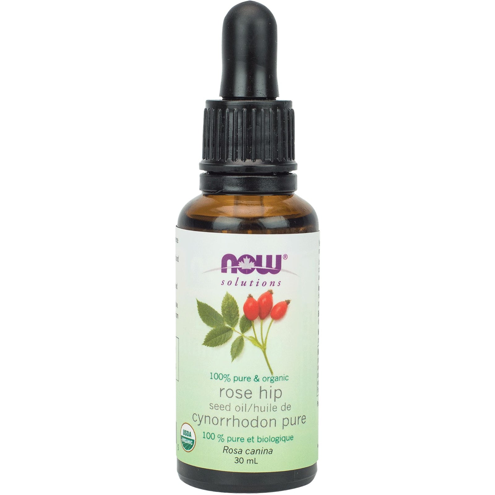 NOW 100% Pure Organic Rose Hip Seed Oil 30mL