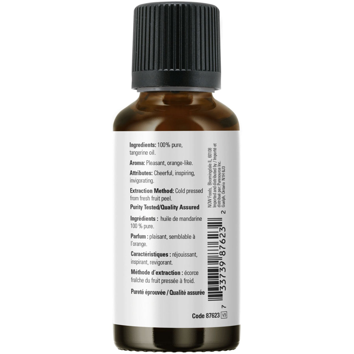 NOW 100% Pure Tangerine Essential Oil 30mL