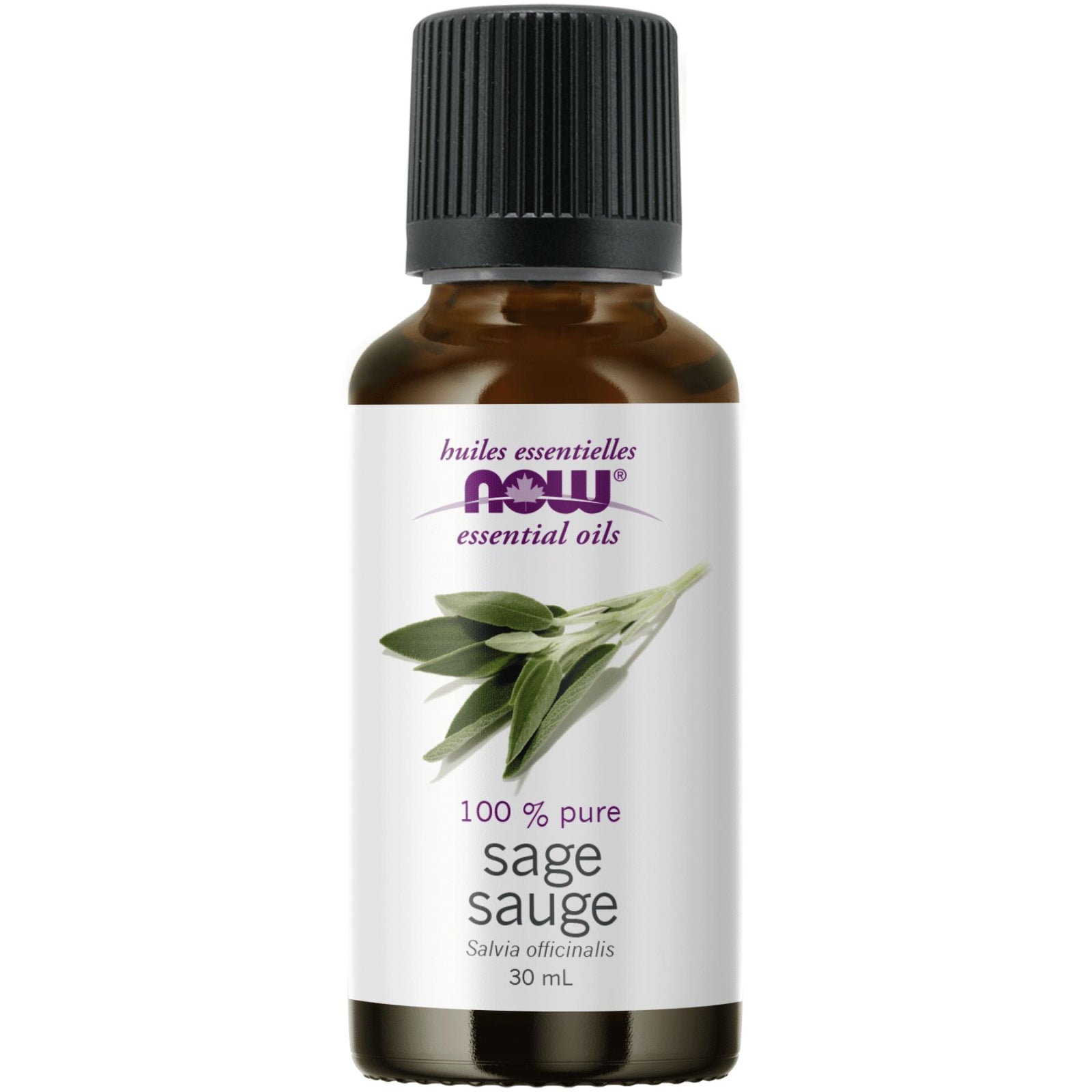 NOW 100% Pure Sage Essential Oil 30mL