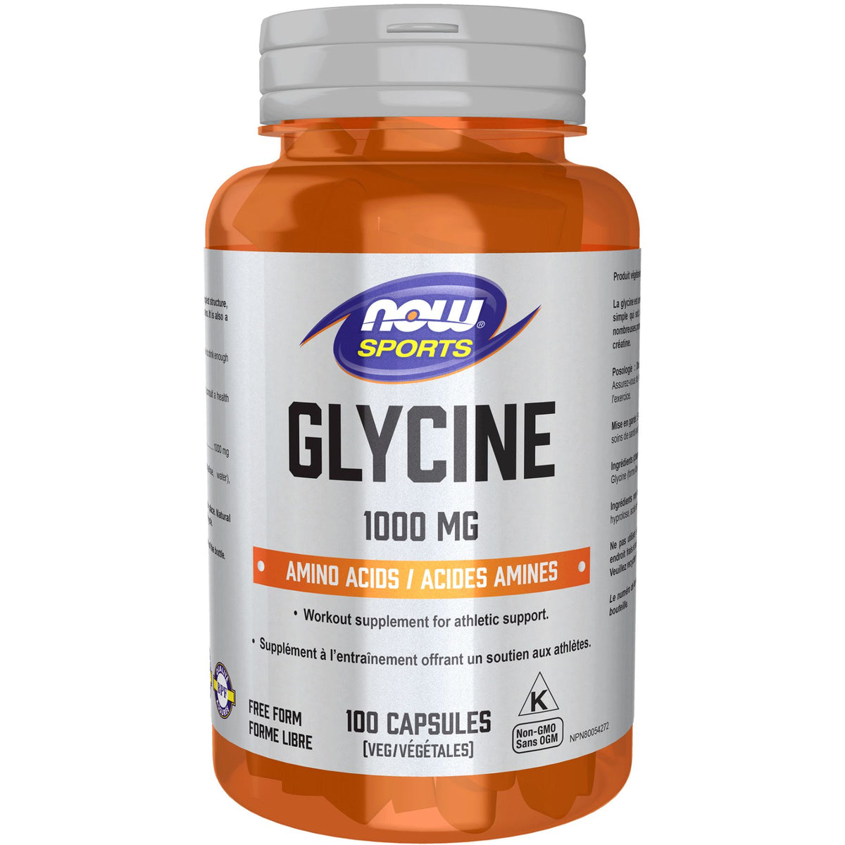 NOW Glycine 1,000mg Capsules 60s