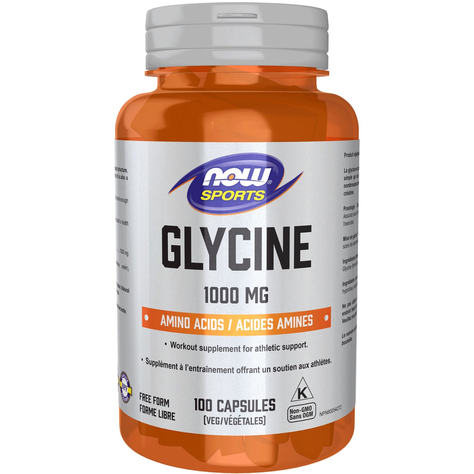 NOW Glycine 1,000mg Capsules 60s