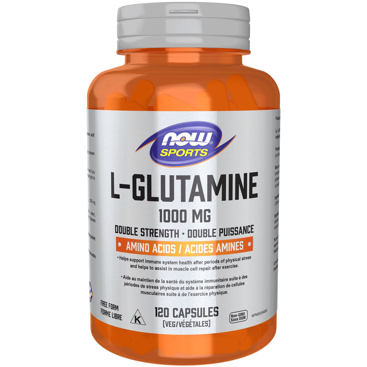 NOW Sports L-Glutamine 1,000mg Capsules 120s