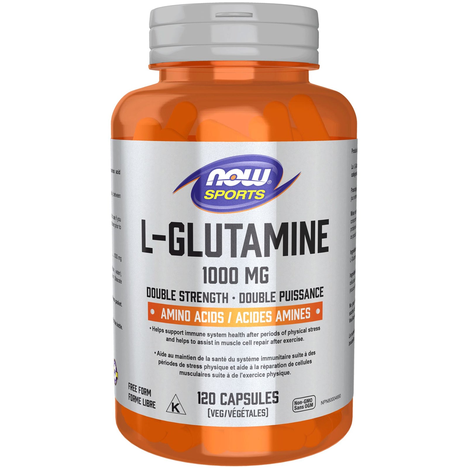 NOW Sports L-Glutamine 1,000mg Capsules 120s