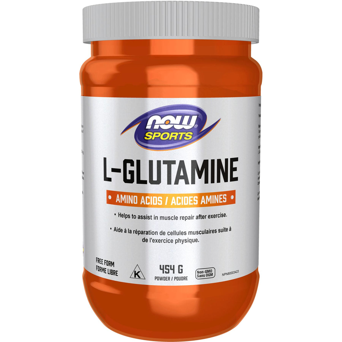 NOW Sports L-Glutamine Pure Powder 454g