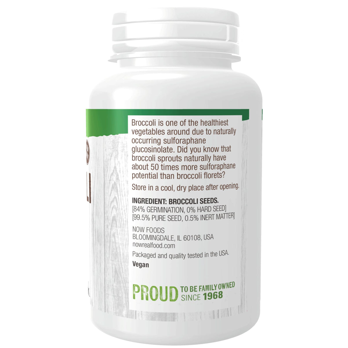 NOW Broccoli Seeds for Sprouting 113g