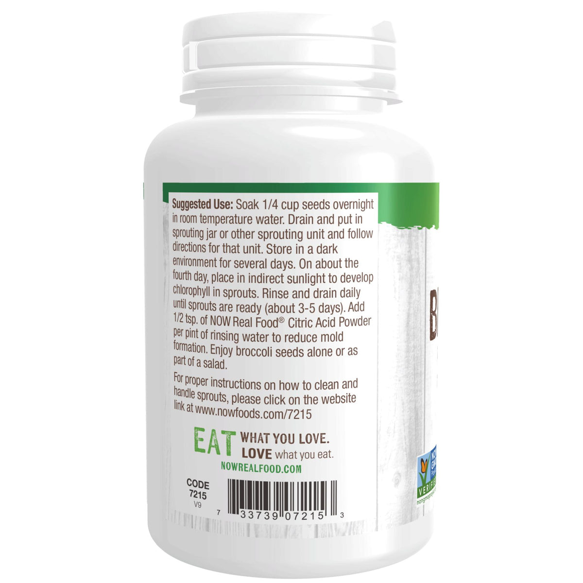 NOW Broccoli Seeds for Sprouting 113g