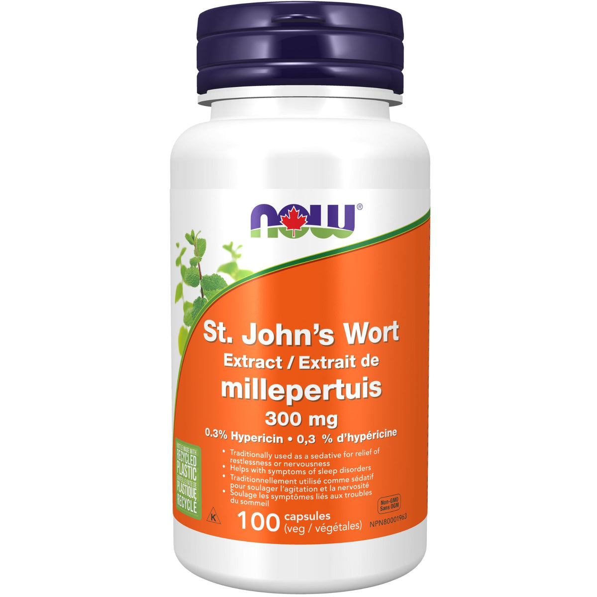 NOW St John's Wort Extract 300mg Capsules 100s