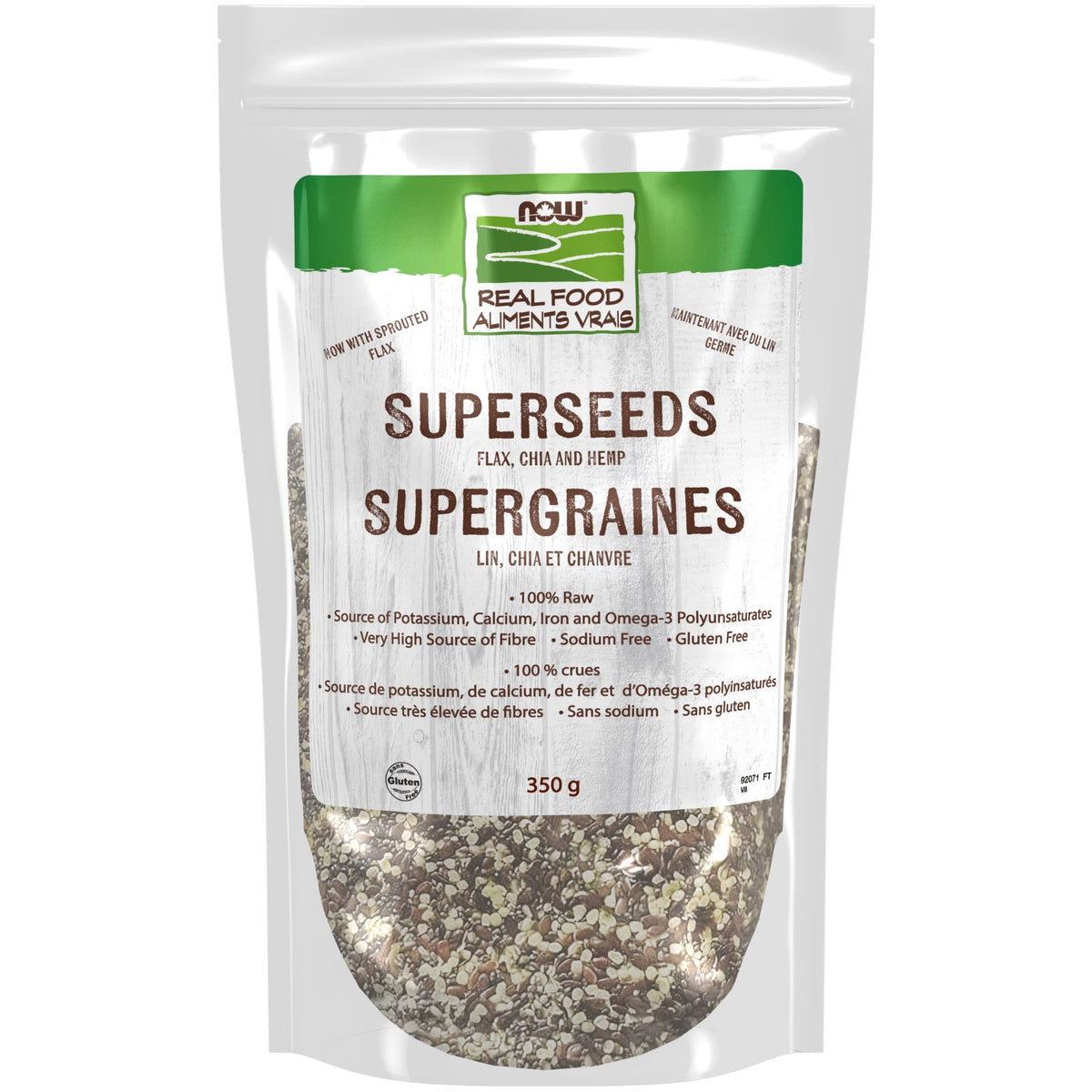 NOW Superseeds (Flax, Chia & Hemp) 350g