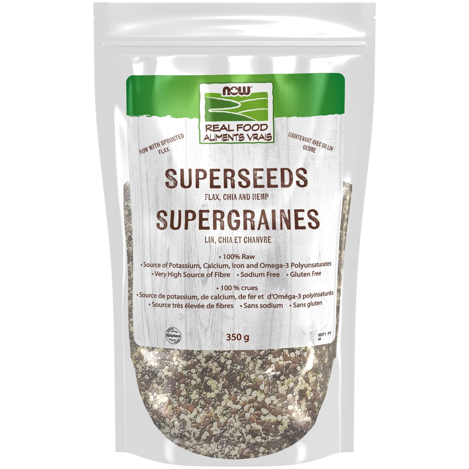 NOW Superseeds (Flax, Chia & Hemp) 350g