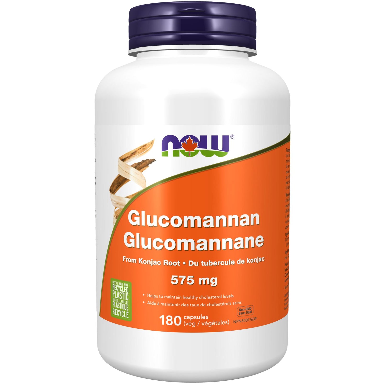 NOW Glucomannan 575mg Capsules 180s