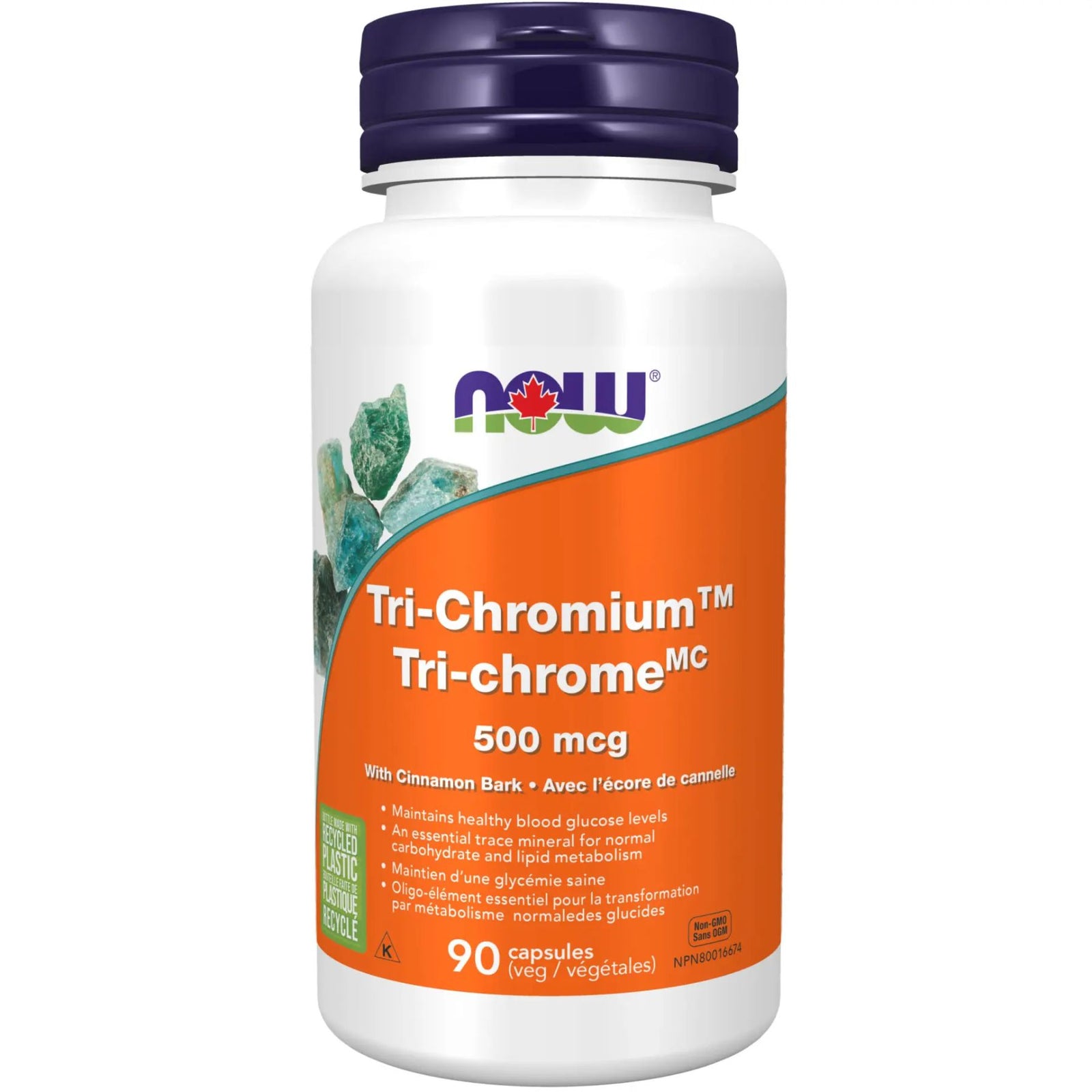 NOW Tri-Chromium 500mcg with Cinnamon Bark 90s