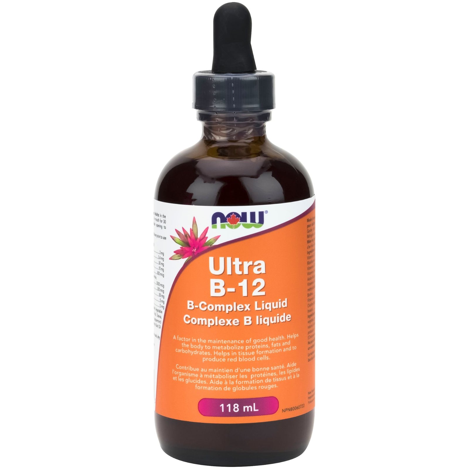 NOW Ultra B-12 B-Complex Liquid 118mL