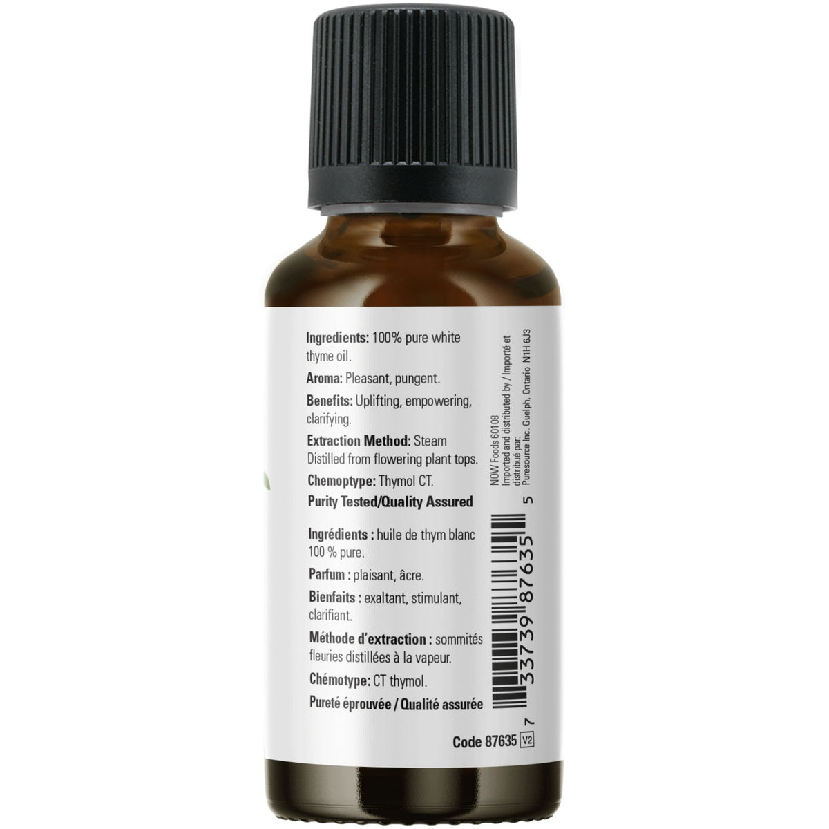 NOW 100% Pure White Thyme Oil 30mL