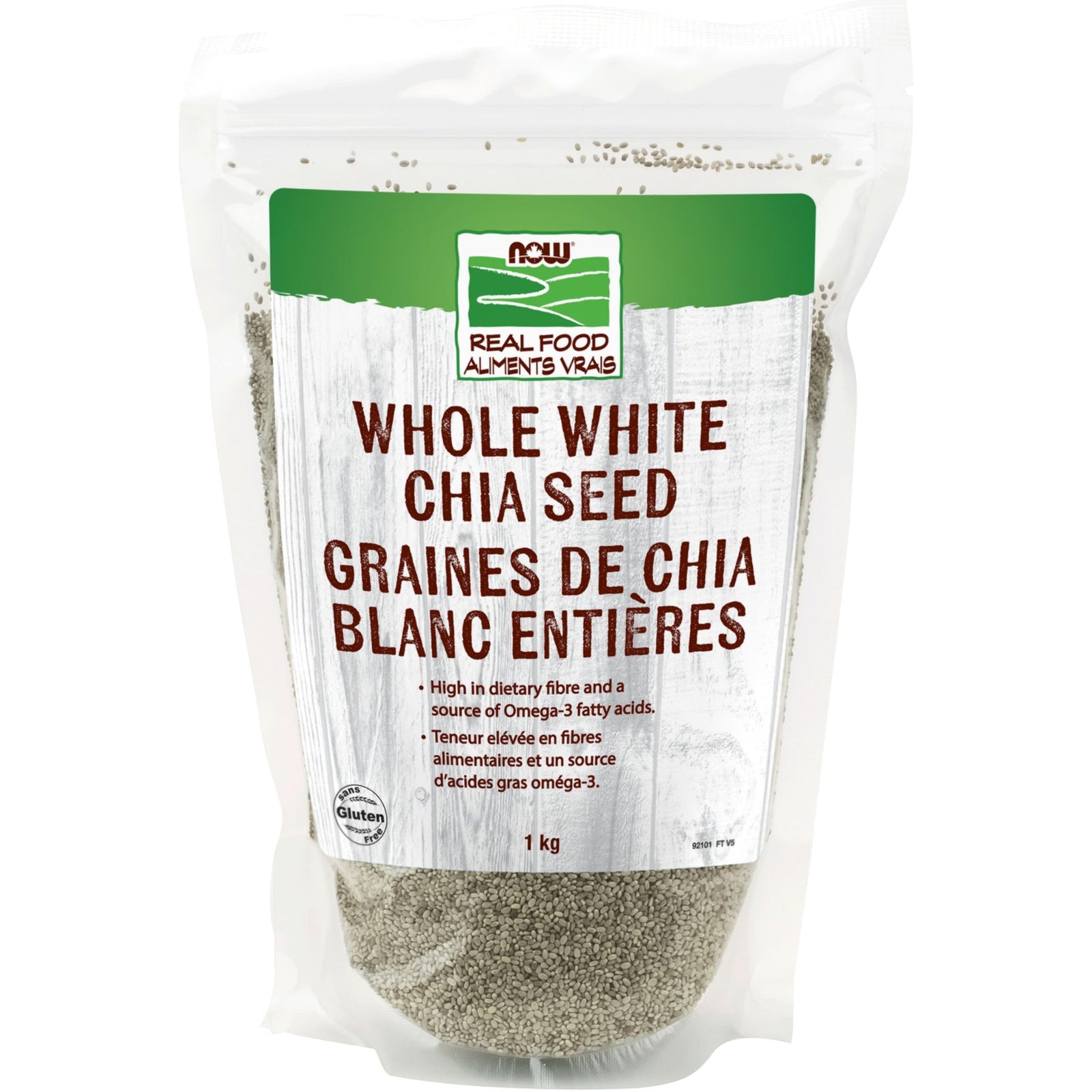 NOW Whole White Chia Seeds 1kg