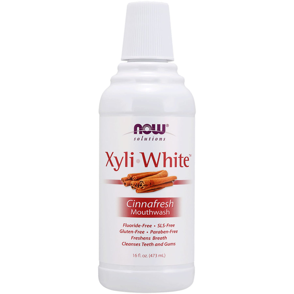 NOW XyliWhite Cinnamon Mouthwash 473mL