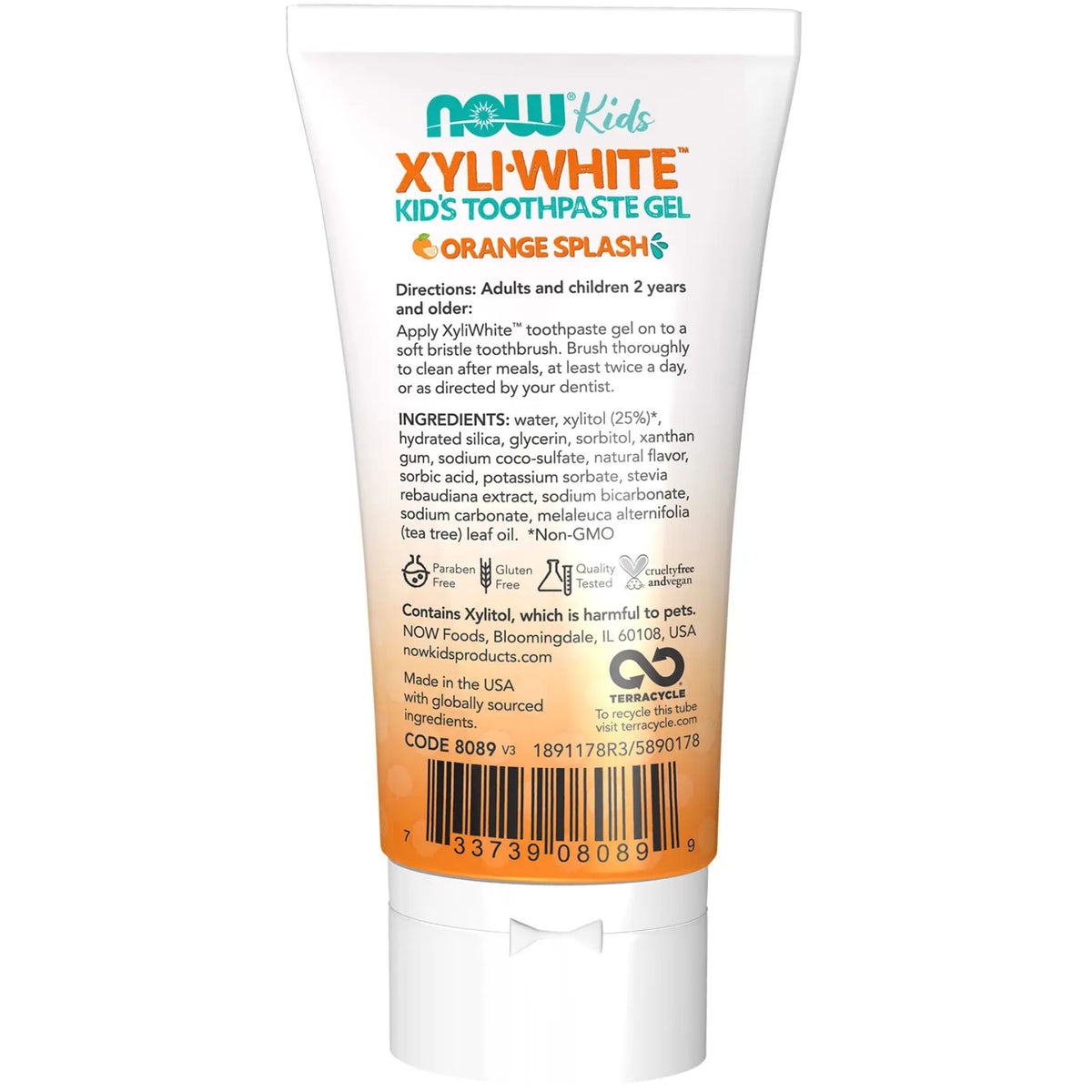 NOW Xyliwhite Kids Orange Splash Toothpaste Gel 85g