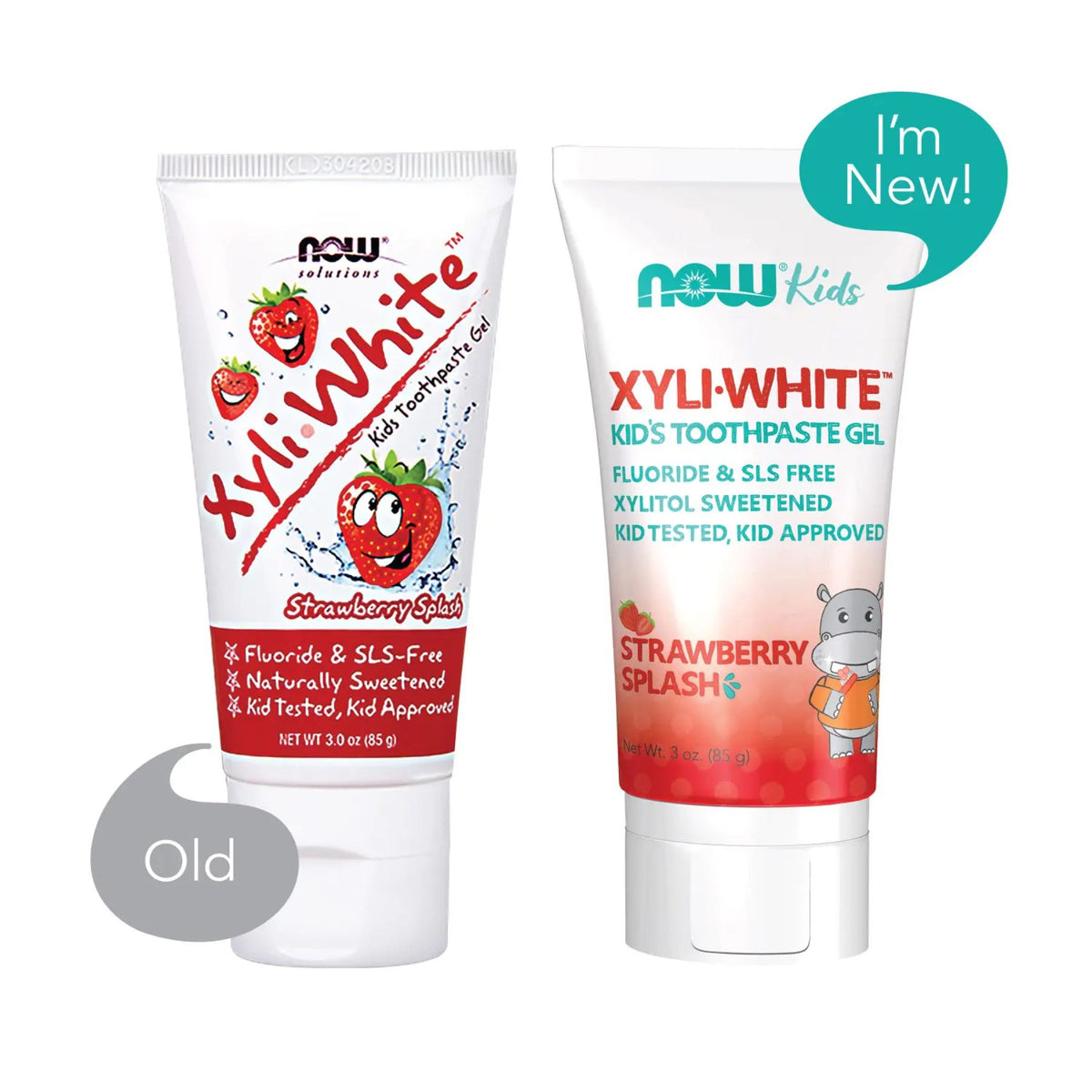 NOW Xyliwhite Kids Strawberry Splash Toothpaste Gel 85g