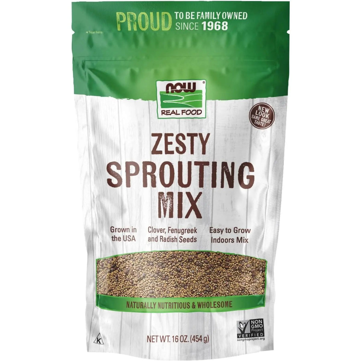 NOW Organic Zesty Sprouting Mix 454g