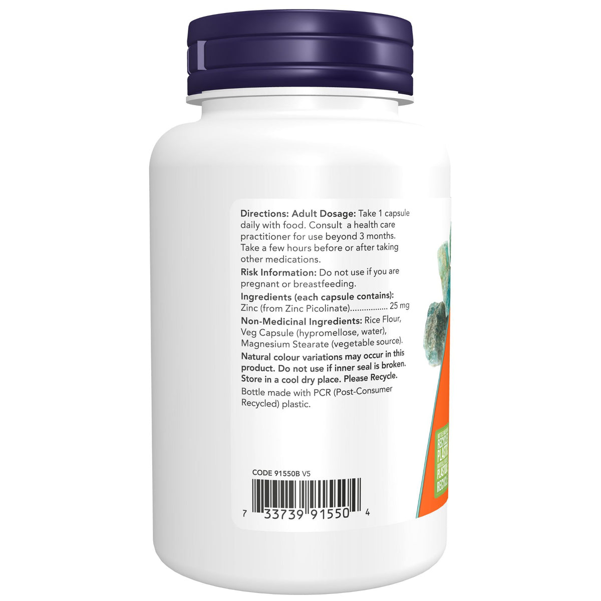 NOW Zinc Picolinate 25mg 100s