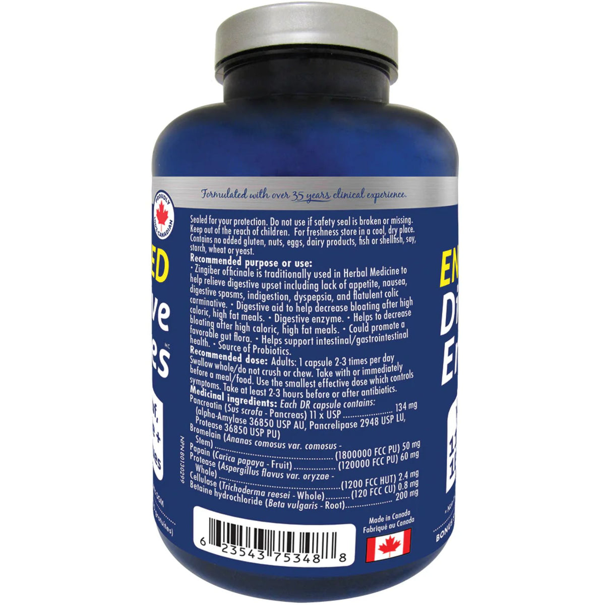 Naka Enhanced Digestive Enzymes with Ox Bile 210s