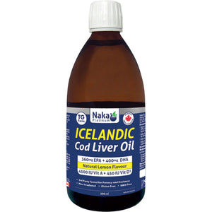 Naka Platinum Icelandic Cod Liver Oil 500mL