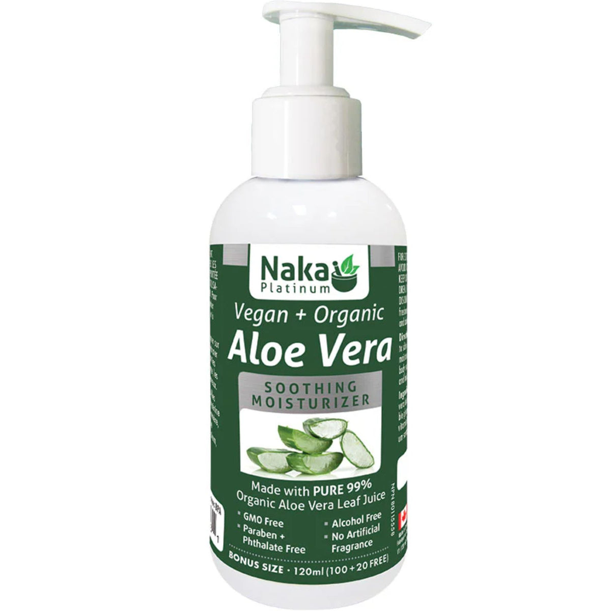 Naka Vegan + Organic Aloe Gel 120mL