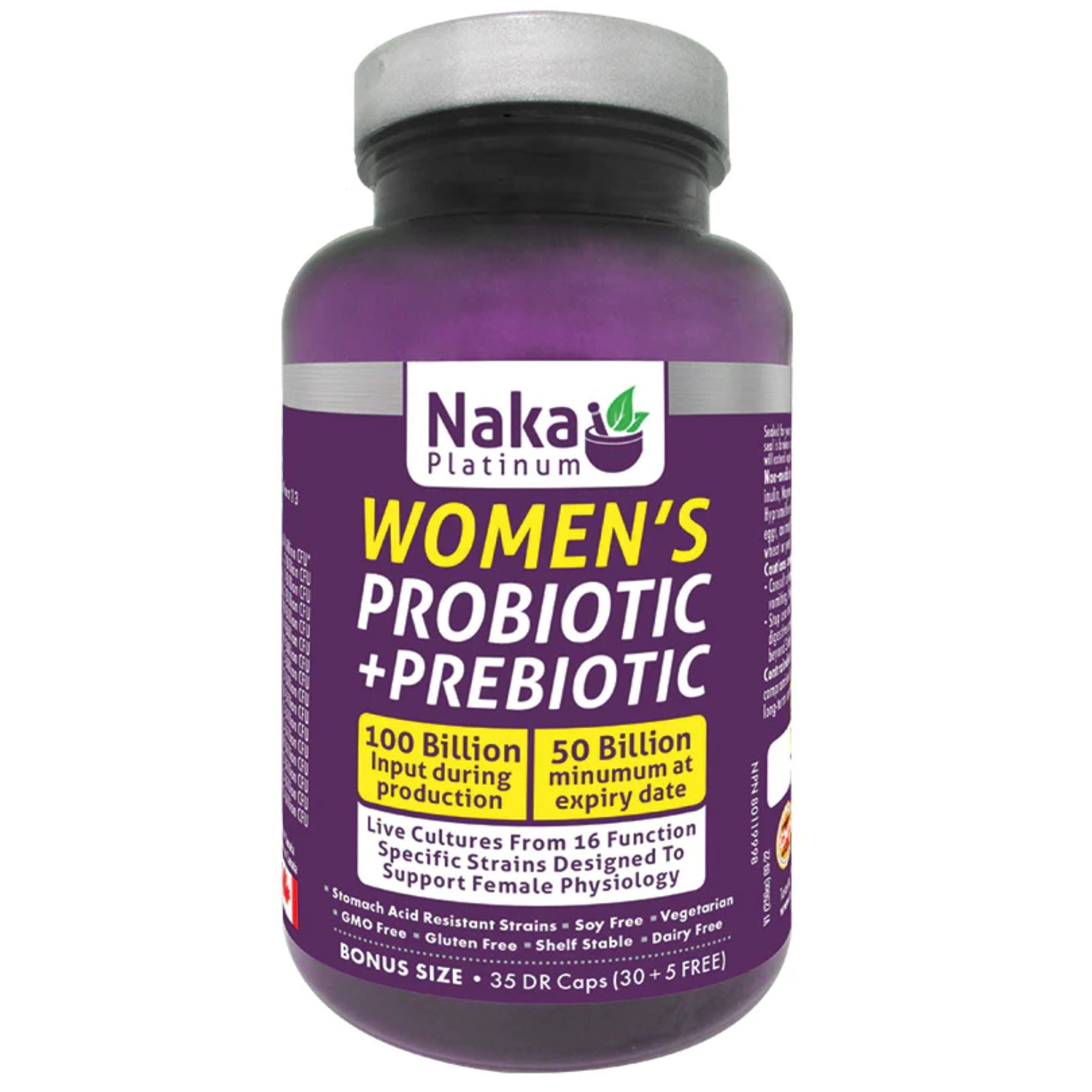 Naka Women's Probiotic + Prebiotic 35 DR Capsules
