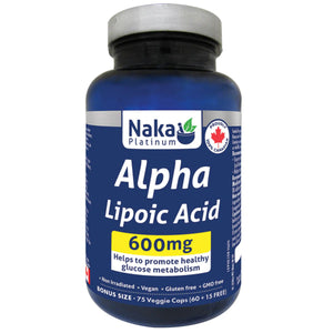 Naka Platinum Alpha Lipoic Acid 600mg 75s