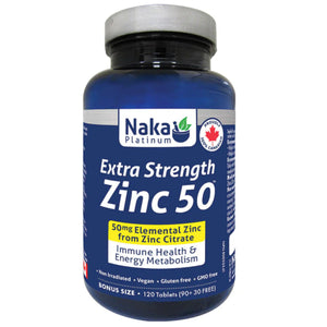 Naka Zinc 50 Extra Strength Tablets 120s