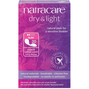 NatraCare Dry + Light Slim Incontinence Pads 20ct