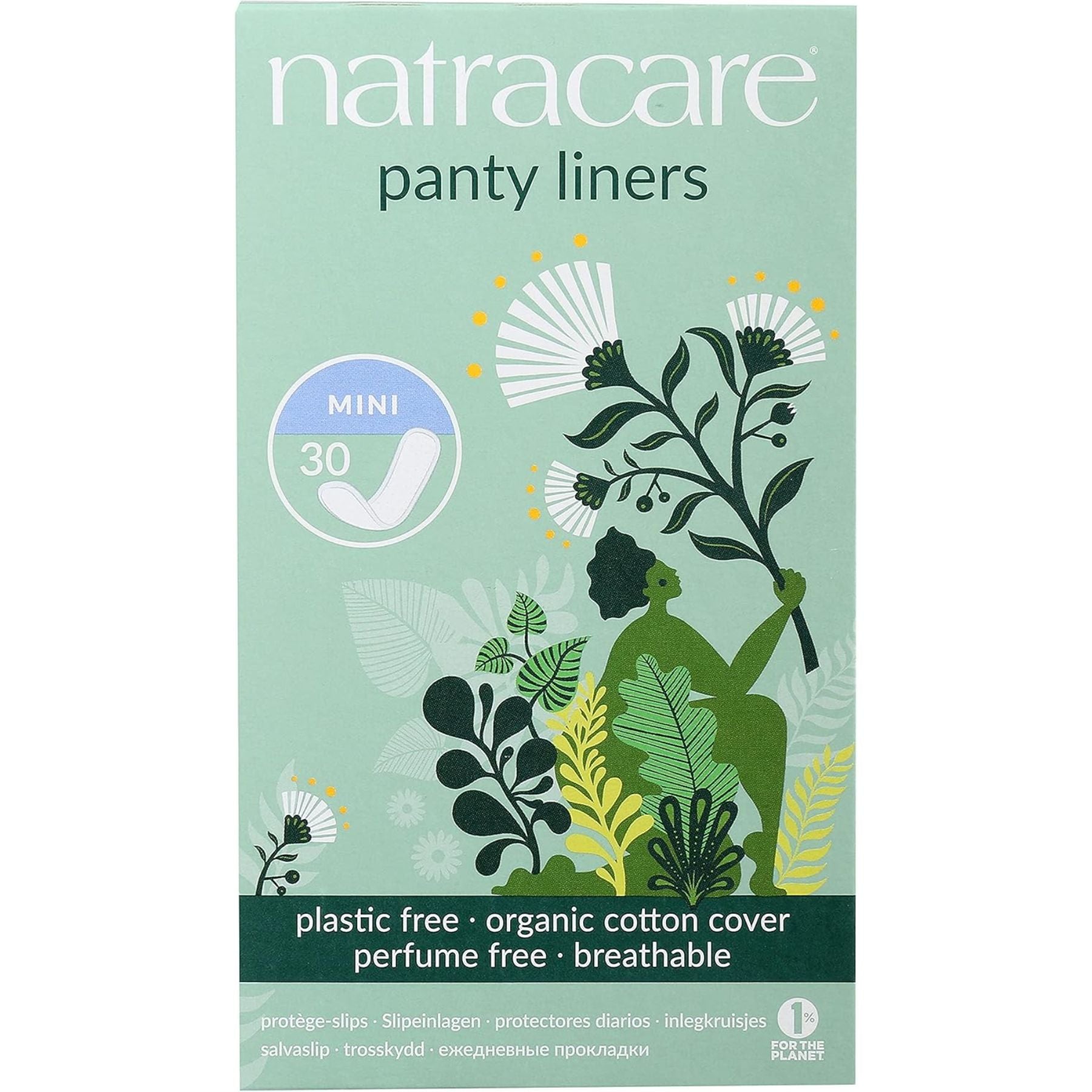 Natracare Mini Panty Liners 30ct