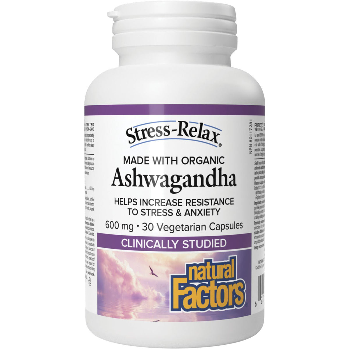 Natural Factors Stress-Relax Ashwagandha 600mg 30s