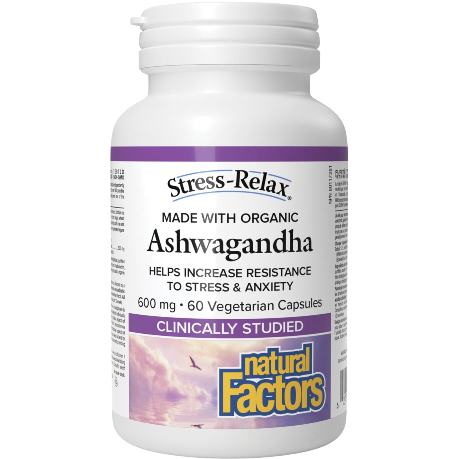 Natural Factors Stress-Relax Ashwagandha 600mg 60s
