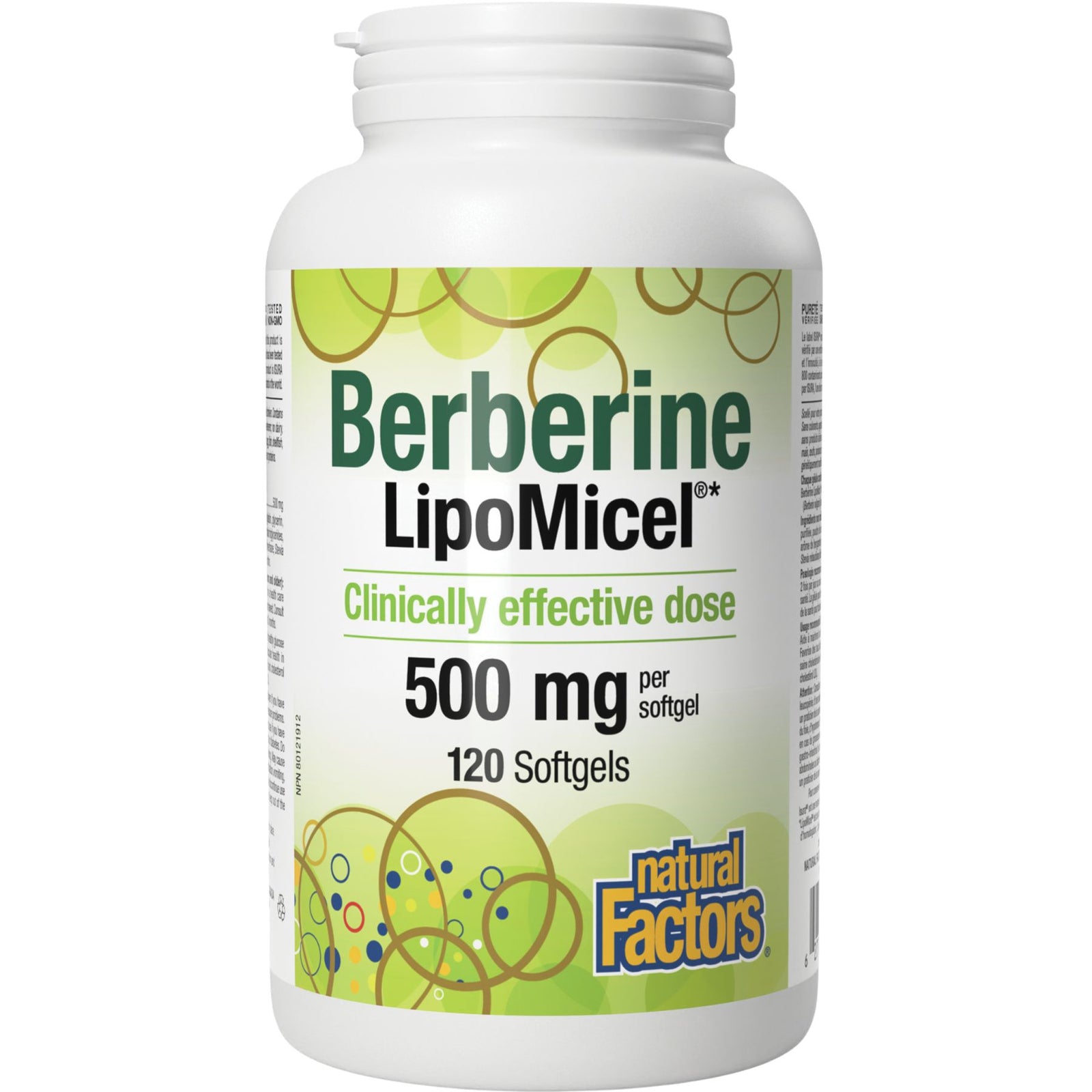 Natural Factors Berberine LipoMicel Softgels 120s