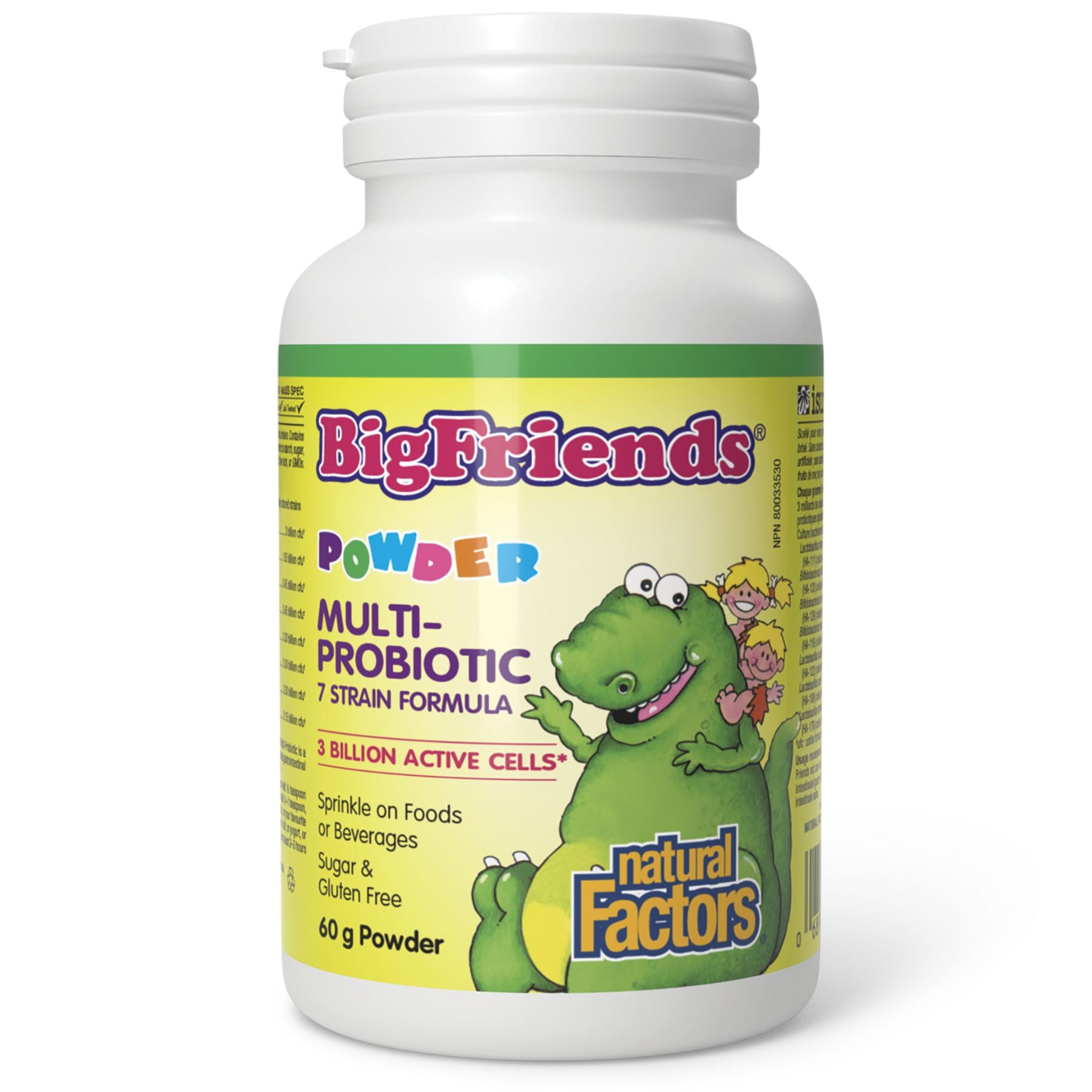 Natural Factors Big Friends Multiprobiotic Powder 3 Billion CFU 60g